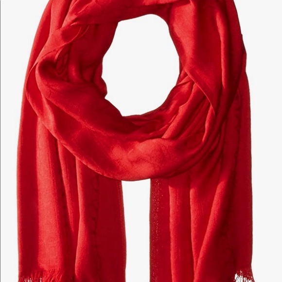 NWT Calvin Klein LOGO Women's Pashmina Scarf - Picture 1 of 5
